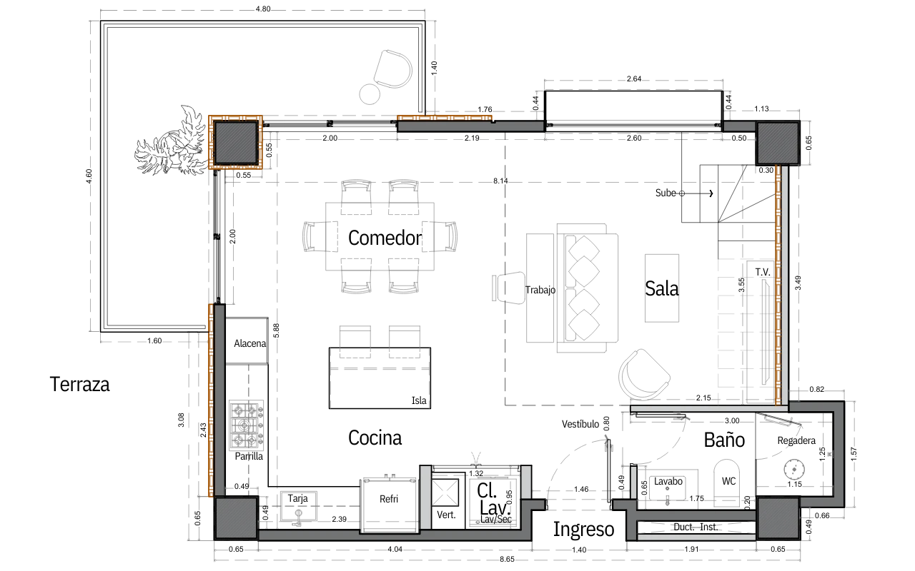 Amapas 314-Floor Plan-Loft-001,Loft-201-Piso-1